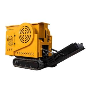 Track-mounted mobile jaw crusher machine for construction waste recycling and quarry stone crushing