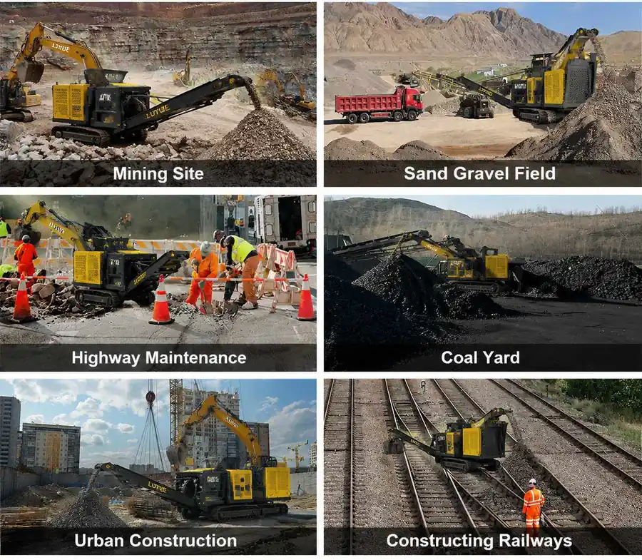 Tracked mobile jaw crusher applications for demolition waste quarrying and mining